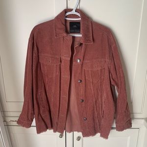 Zara light corduroy jacket maroon